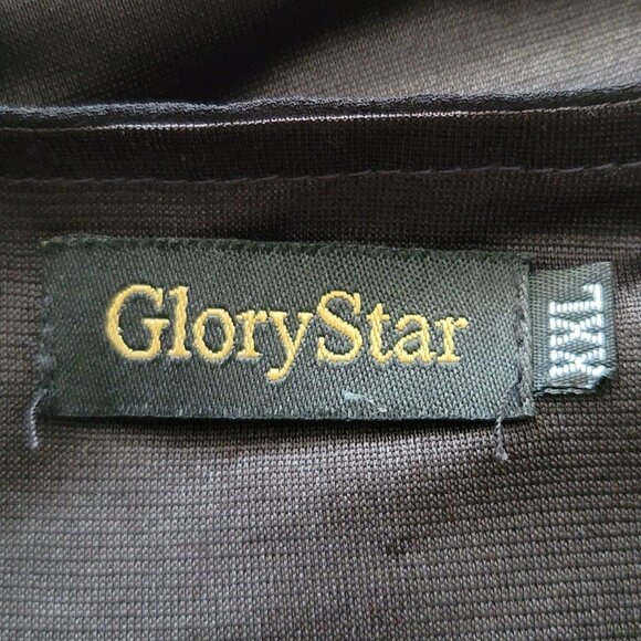 Glorystar Women's Sheer Lined Dress Tunic Top Sleeveless Black Polyester XXL - Picture 5 of 10